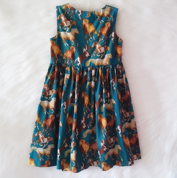 Other - Girl's Custom Horse Print Dress | Size 5